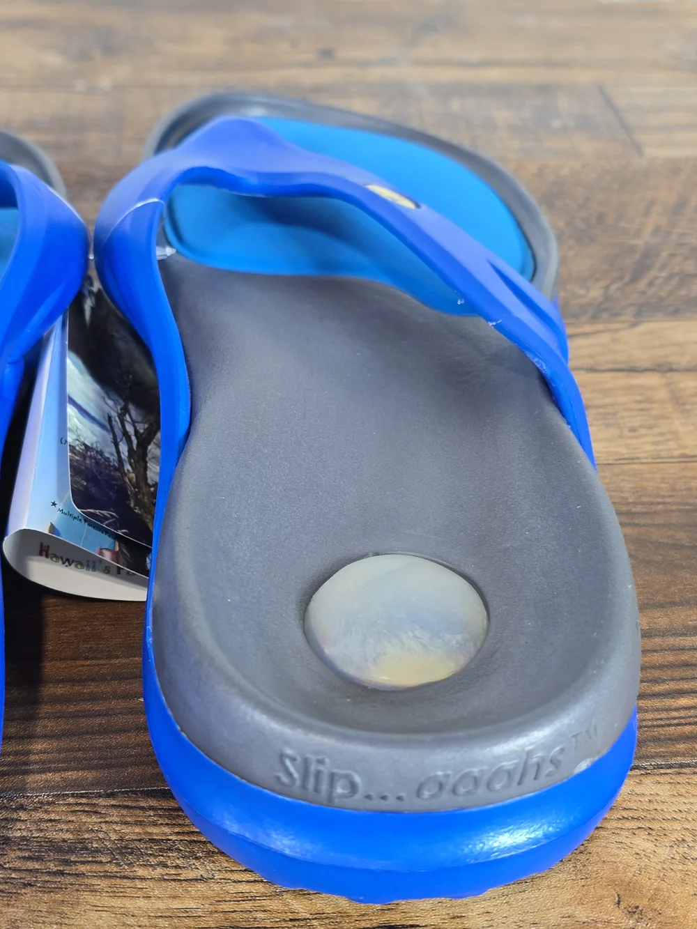 Men's Comfy Bright Blue Flip Flop Thong Sandals Size 9